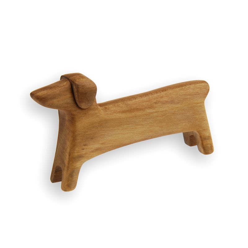 zvieratko drevené vyrezávané – pes (b)