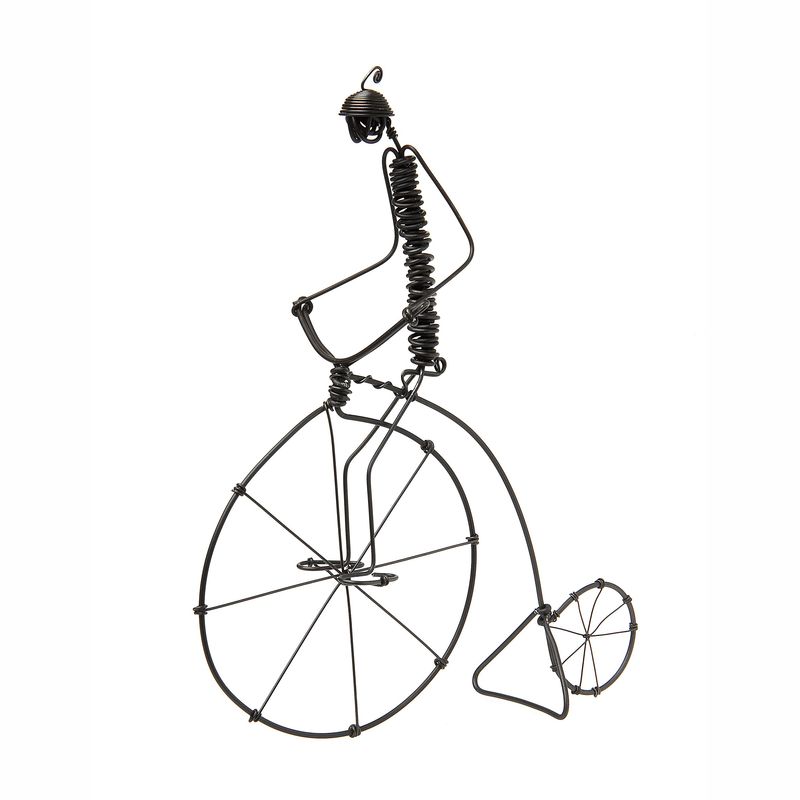 plastika drôtená velocipedista