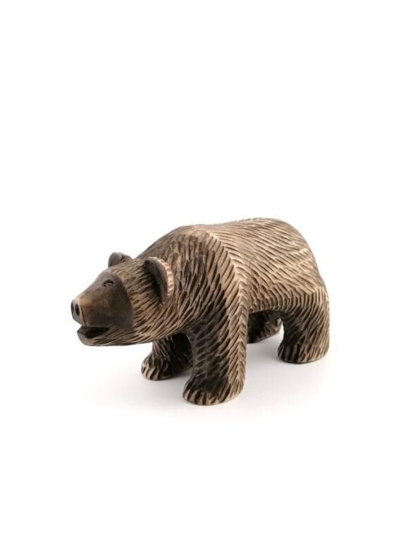 Soška drevená – medveď, väčší