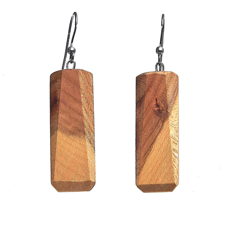 náušnice drevené – viac tvarov