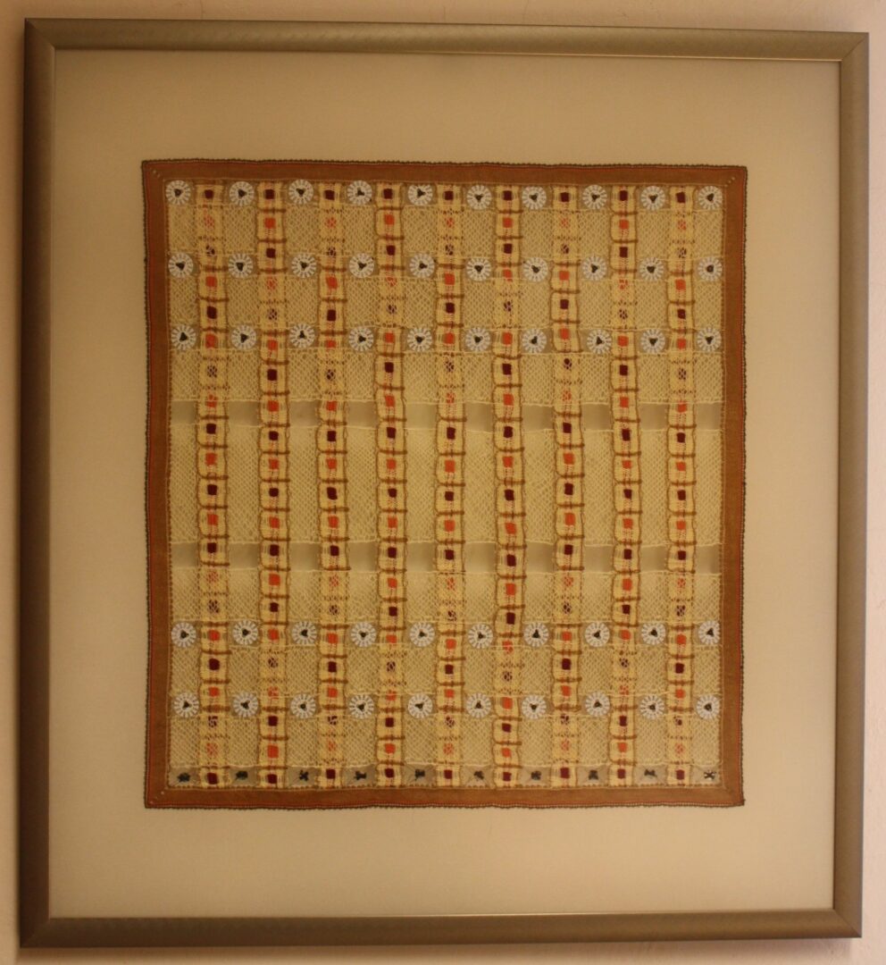 obraz s paličkovanou čipkou Štruktúry