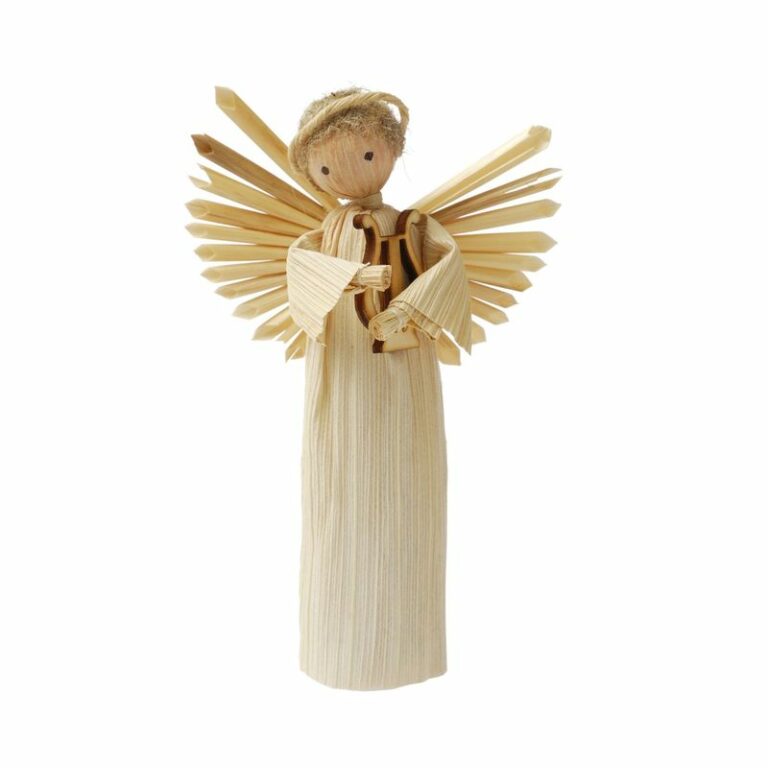 Figúrka šúpoľová – Anjel s harfou
