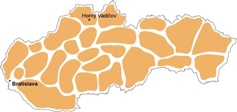 Horný Vadičov mapa
