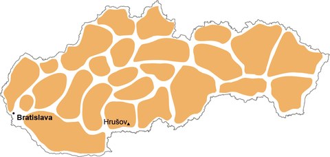 Hrušov mapa