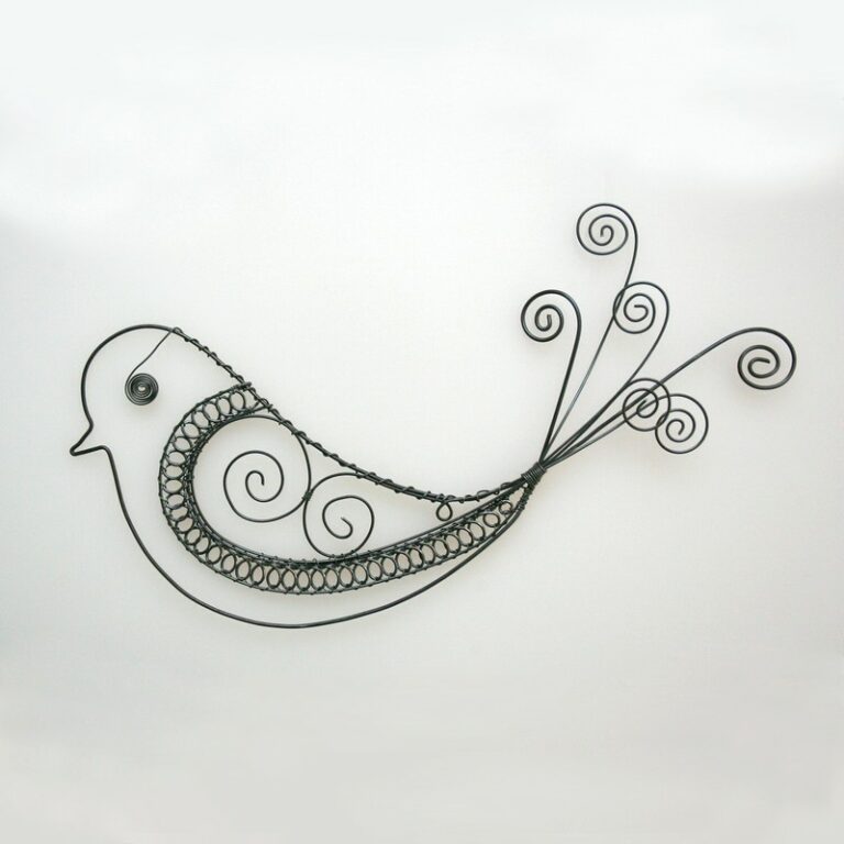 ozdoba drôtená vtáčik