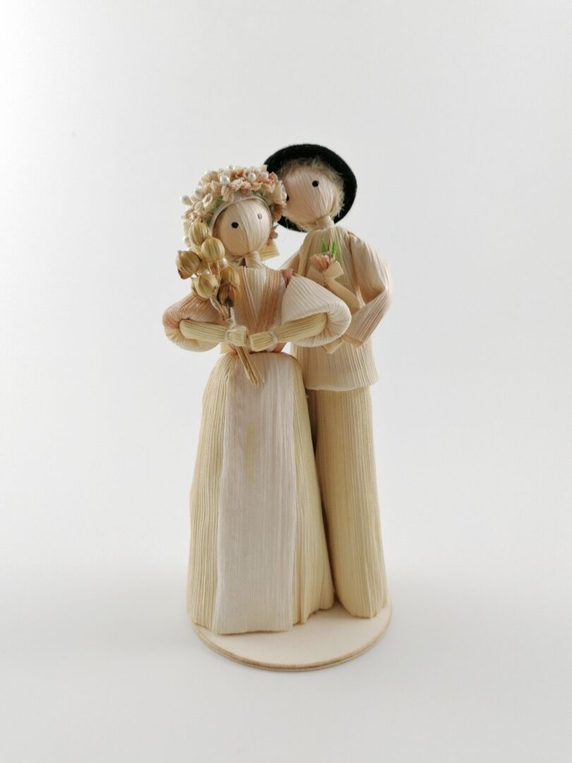 Figúrka šúpoľová – Svadobný pár (vysoký)