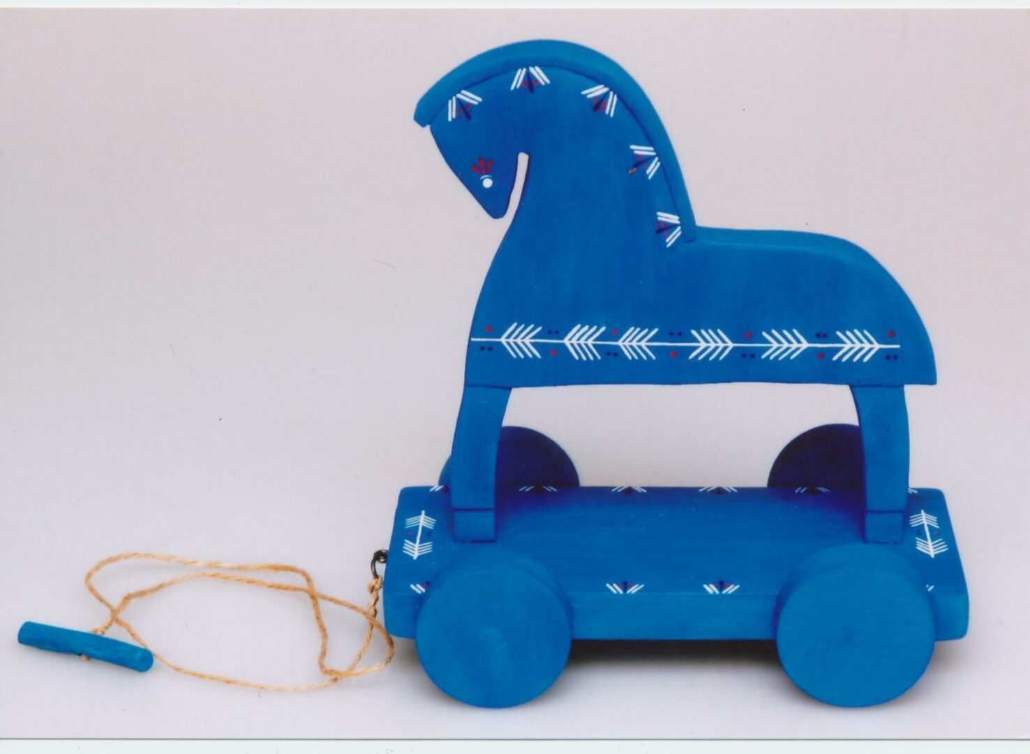 koník maľovaný modrý