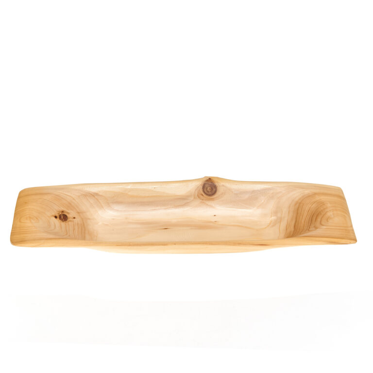 Carved wooden bowl, juniper