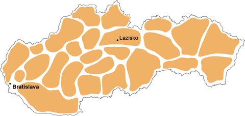 Lazisko mapa