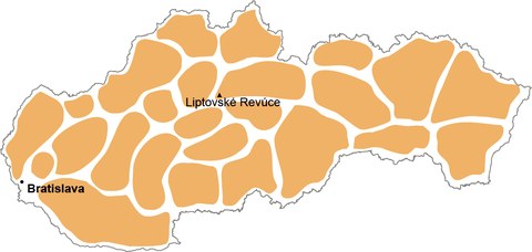 Liptovské Revúce mapa
