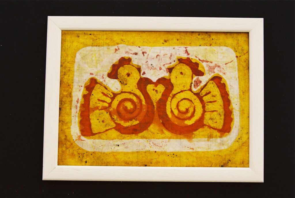 obrázok batikový Dva holúbky III. 116