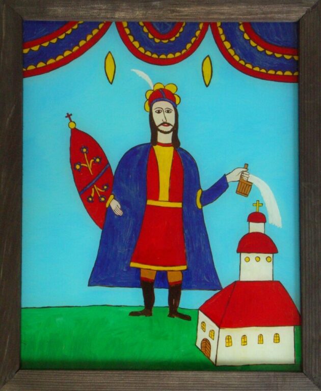 Maľba na sklo – Sv. Florián