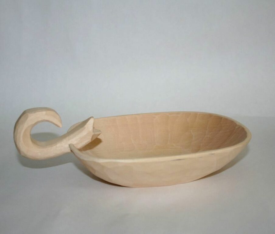 Carved wooden bowl