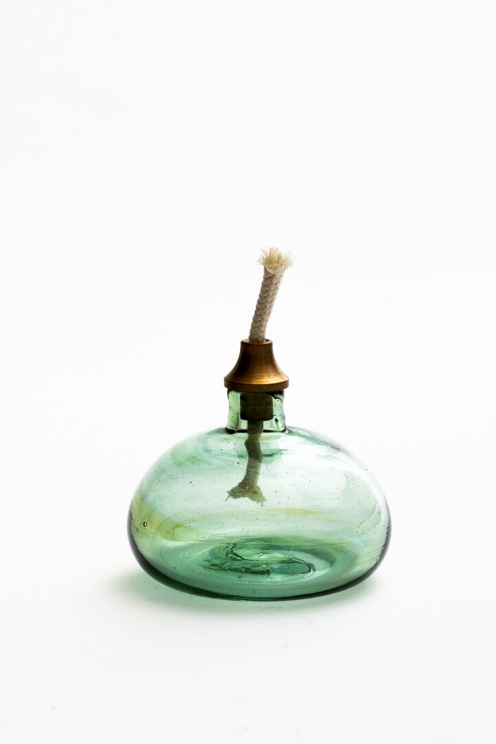 Lampa sklenená olejová – malá