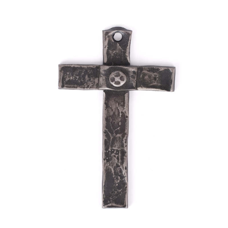 kríž železný kovaný nástený