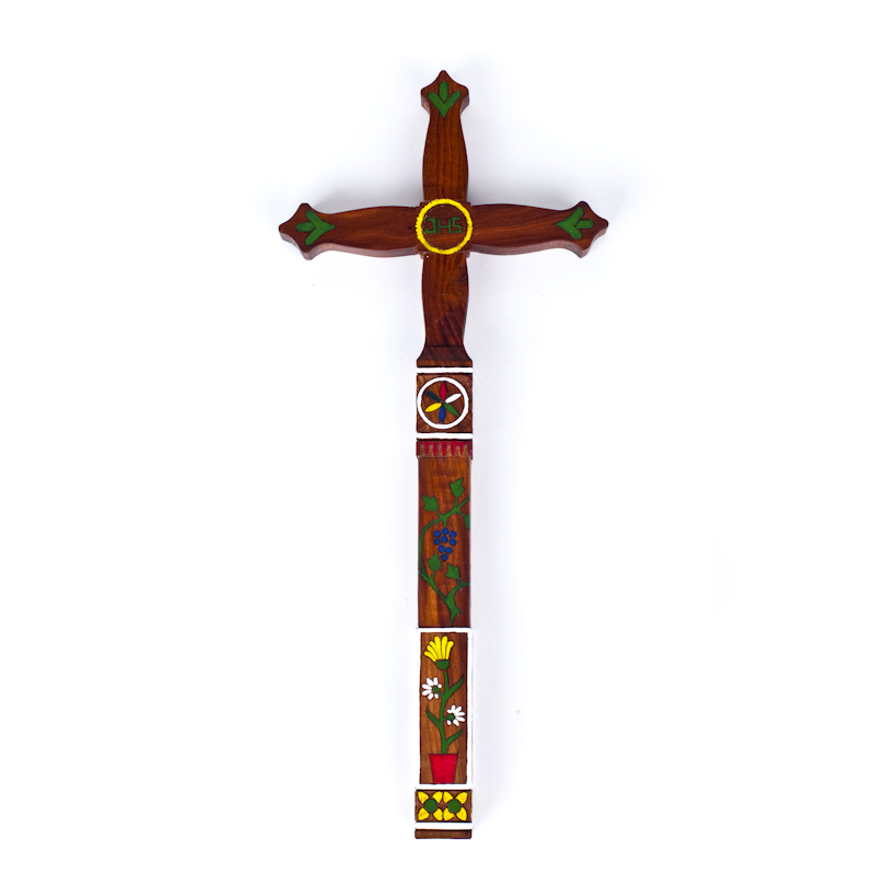 Kríž drevený – maľovaný, závesný