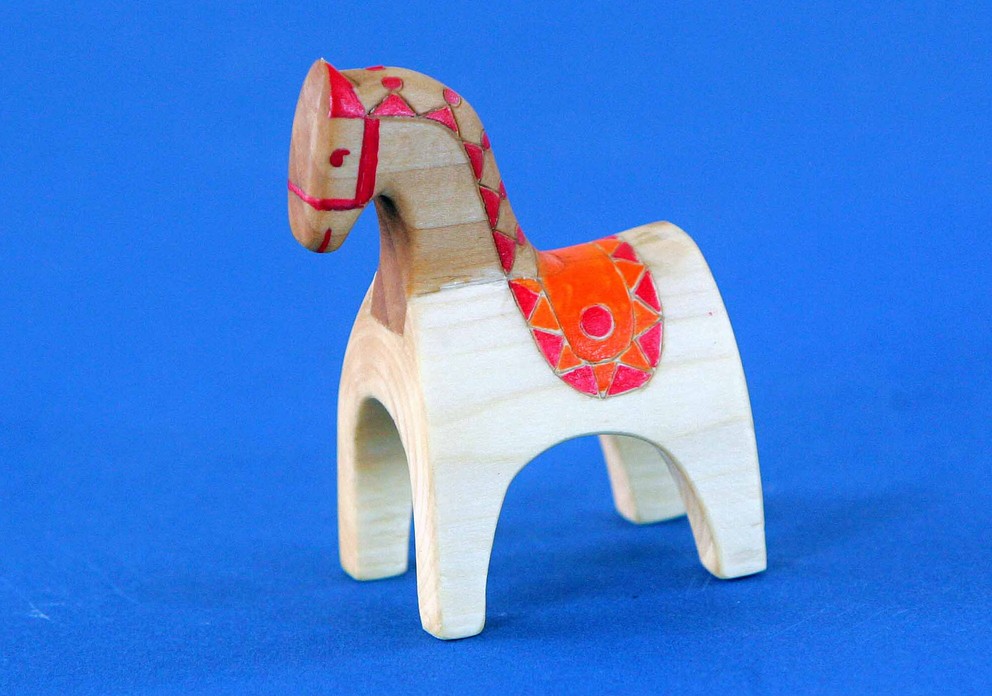 Koník drevený – maľovaný