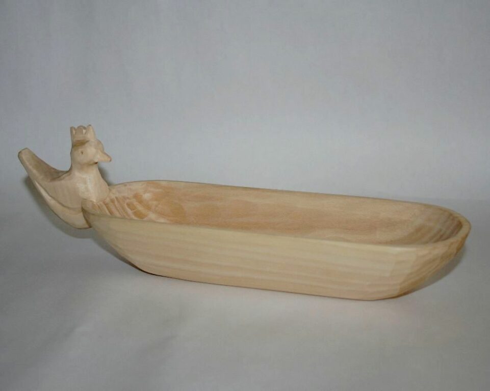 Carved wooden bowl