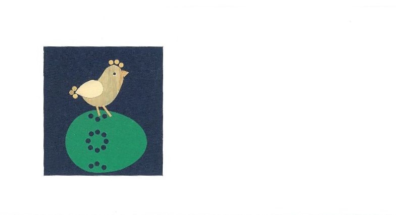 Pozdrav slamený – „Vtáčik na vajíčku“