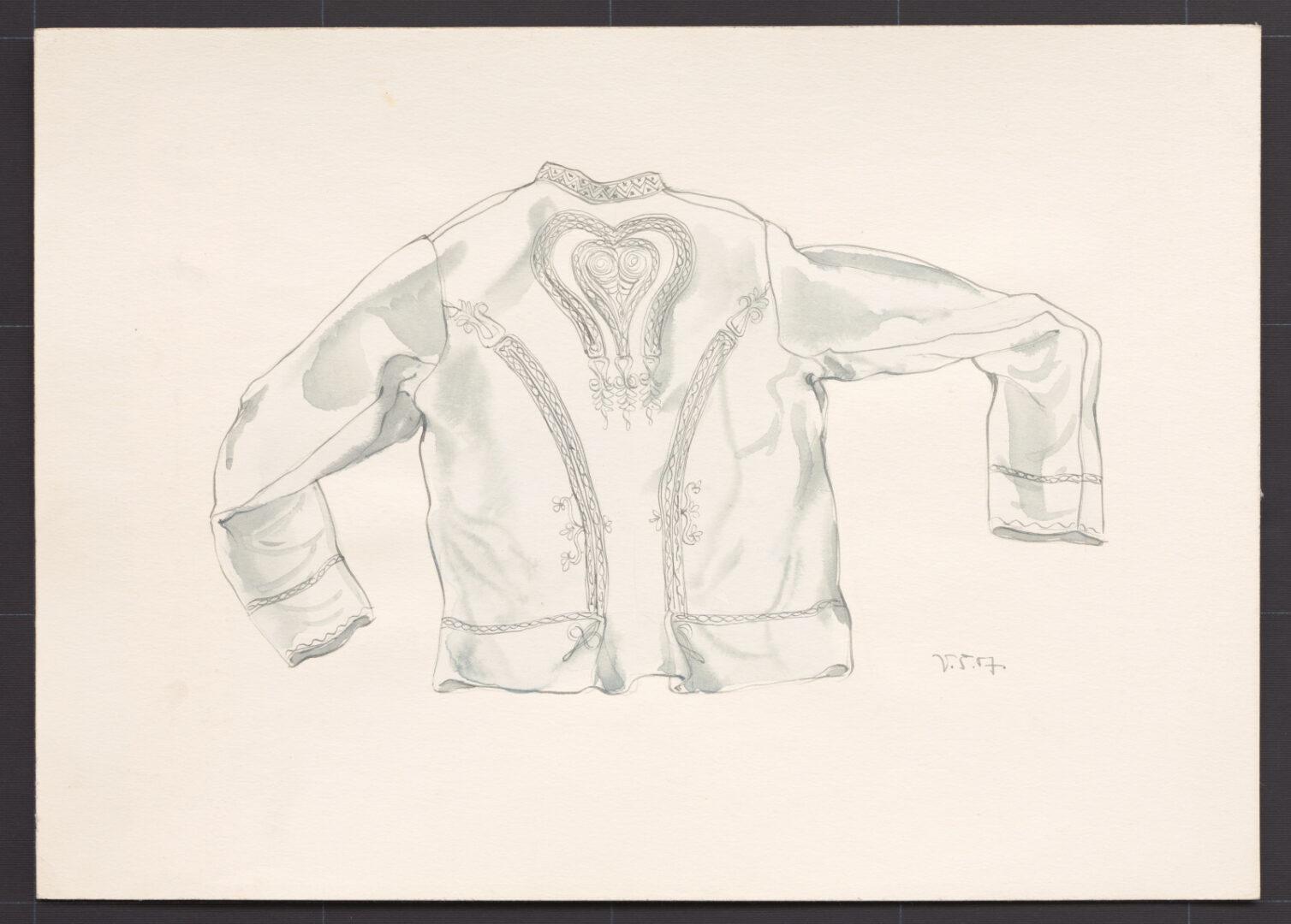 Kresba – kabát mužský drilichový