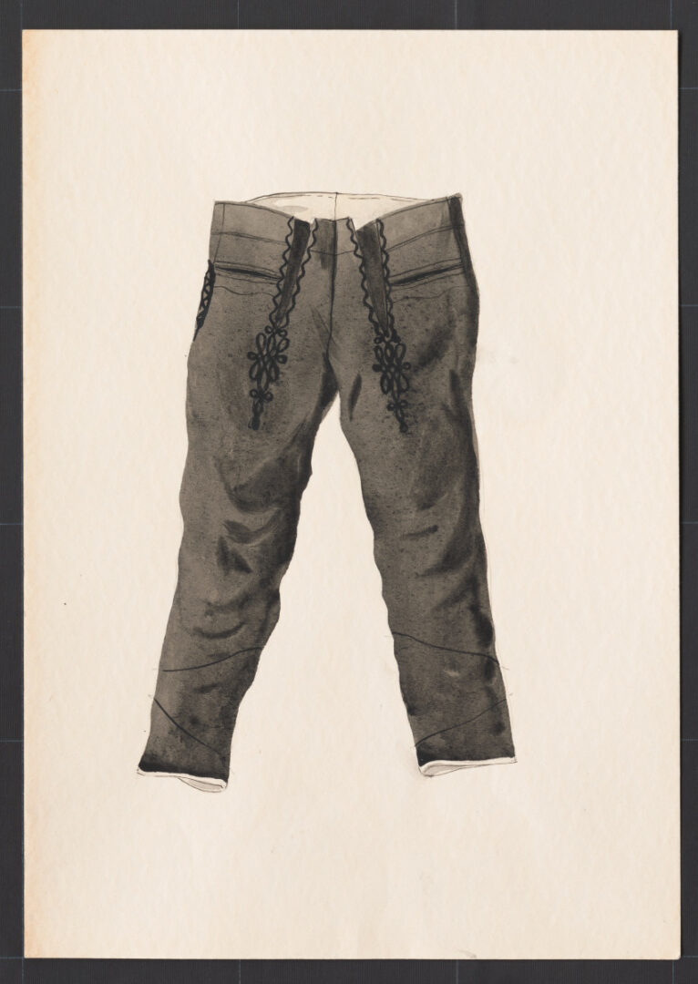 Kresba – nohavice mužské