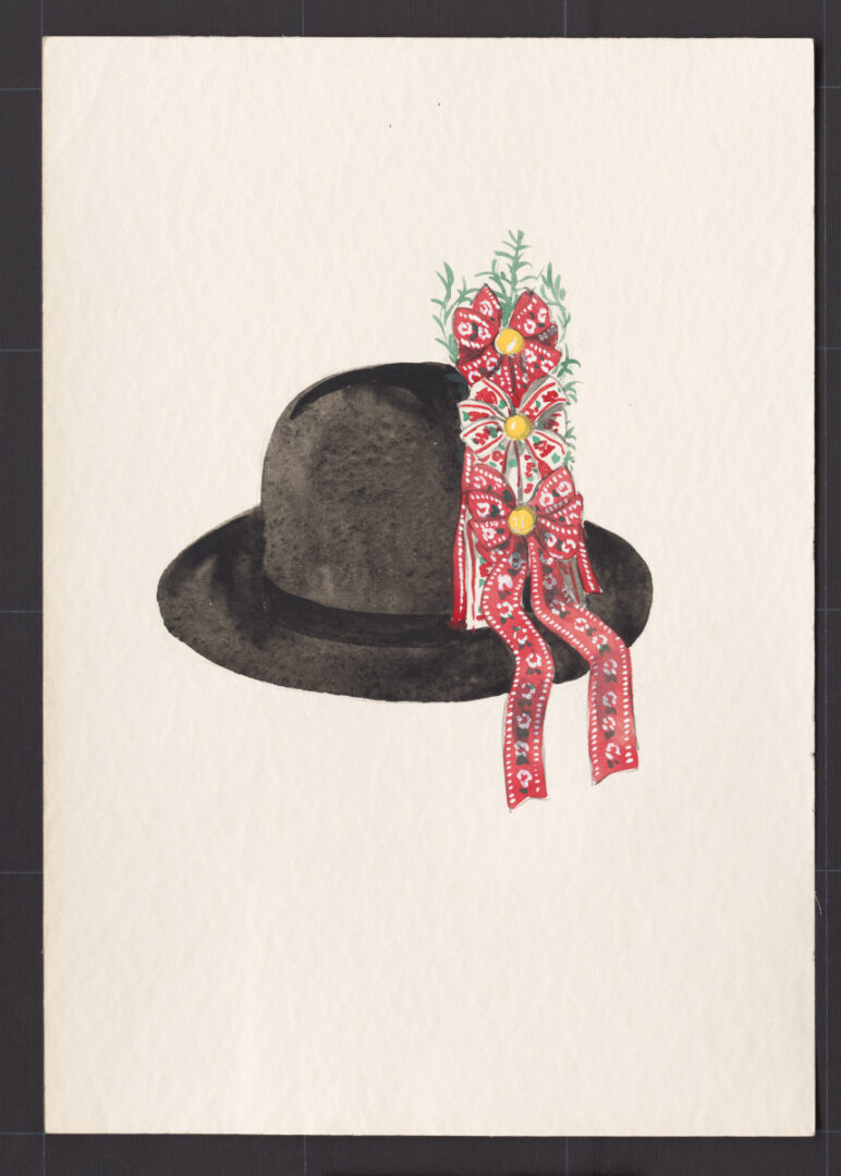 Kresba – klobúk s pierkom