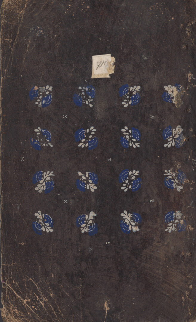 Vzorkovník modrotlačový – 11dvojhárkov,63listov,1obal