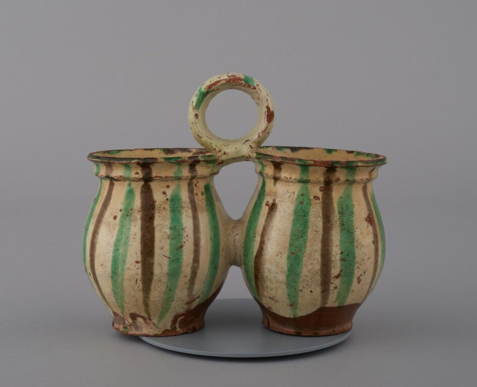 Obedár keramický zelený