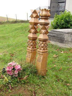 Folk tombstones in Slovakia