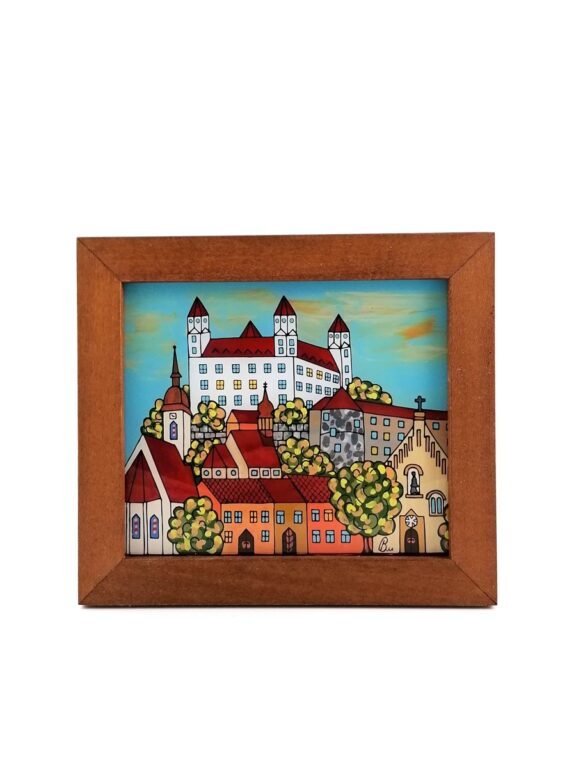 Maľba na sklo – „Bratislavský hrad“