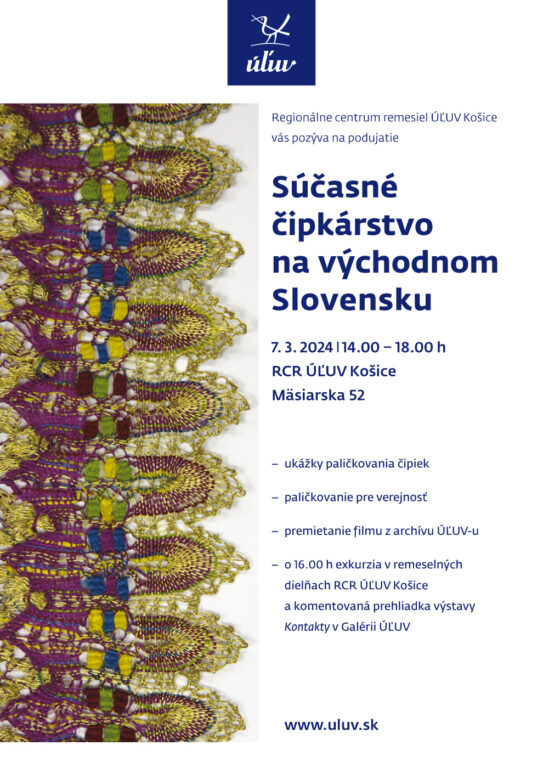 Zobraziť fotografiu Vizuál podujatia „Súčasné čipkárstvo na východnom Slovensku“