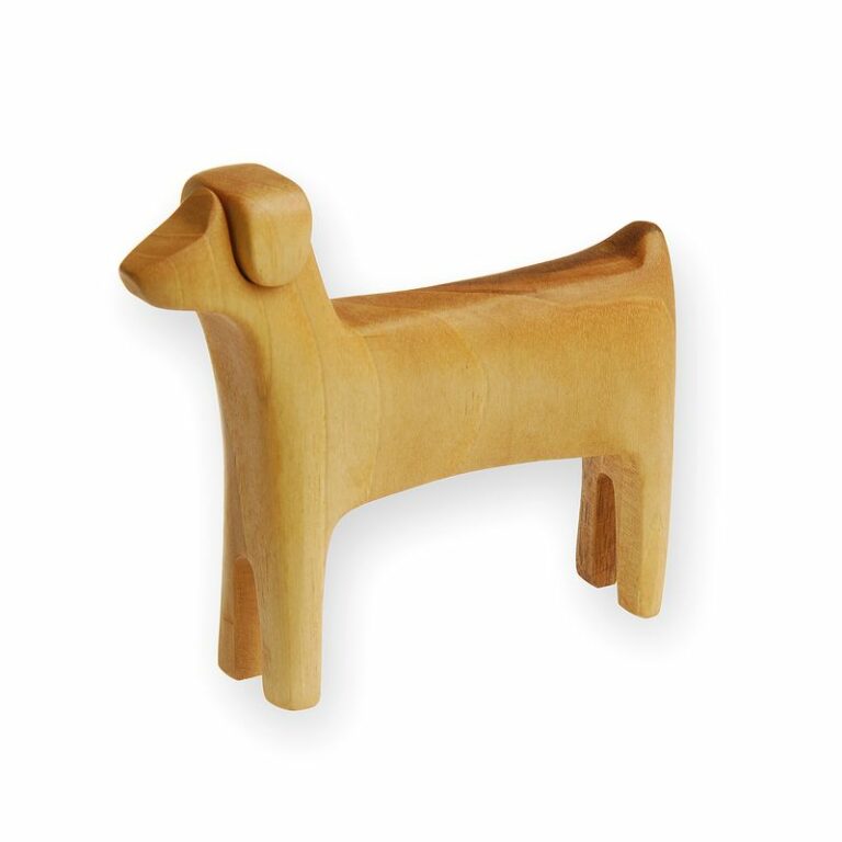 Plastika drevená – pes, vzor C