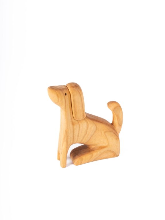 Socha drevená – psík (sediaci)