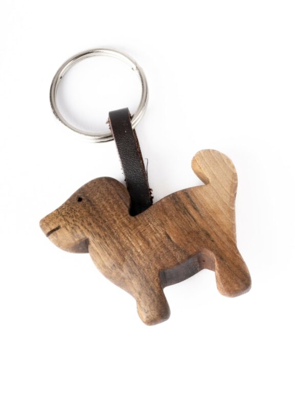Kľúčenka drevená – psík