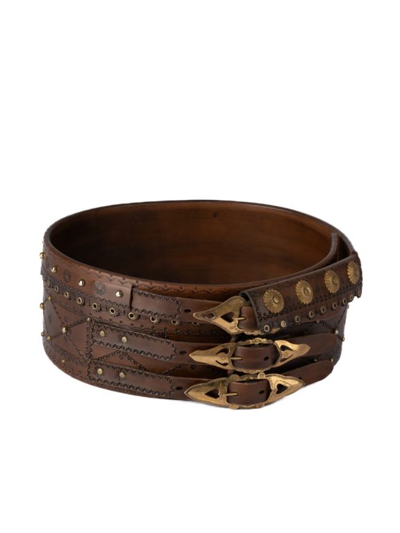 Opasok kožený – trojprackový