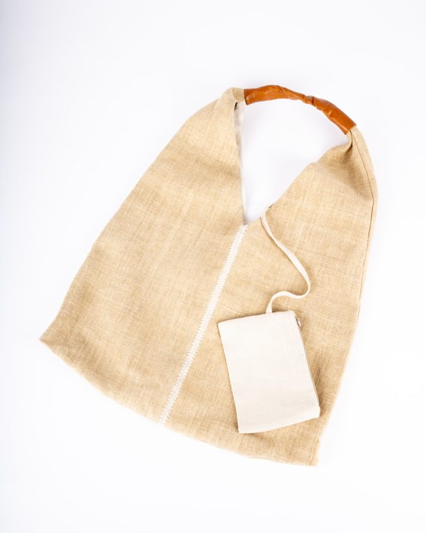 Konopná taška so spojovacím švíkom