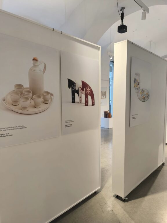 Show photo Exhibition installation completed with objects created in the Open Studio at the Slovak Institute in Prague, April 2026