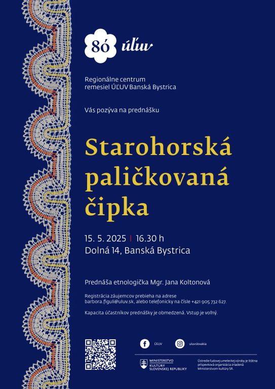 Zobraziť fotografiu Starohorská paličkovaná čipka