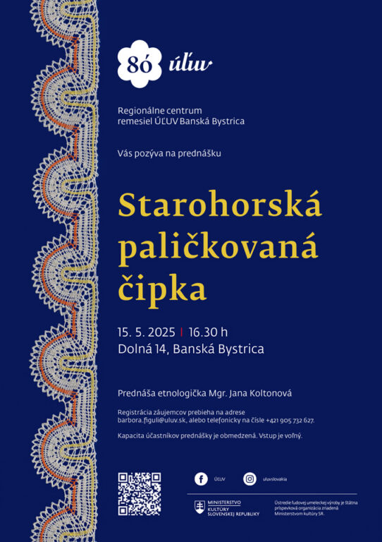Zobraziť fotografiu Vizuál podujatia „Starohorská paličkovaná čipka“