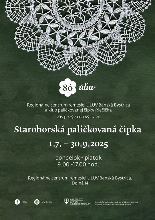 Zobraziť fotografiu Starohorská paličkovaná čipka