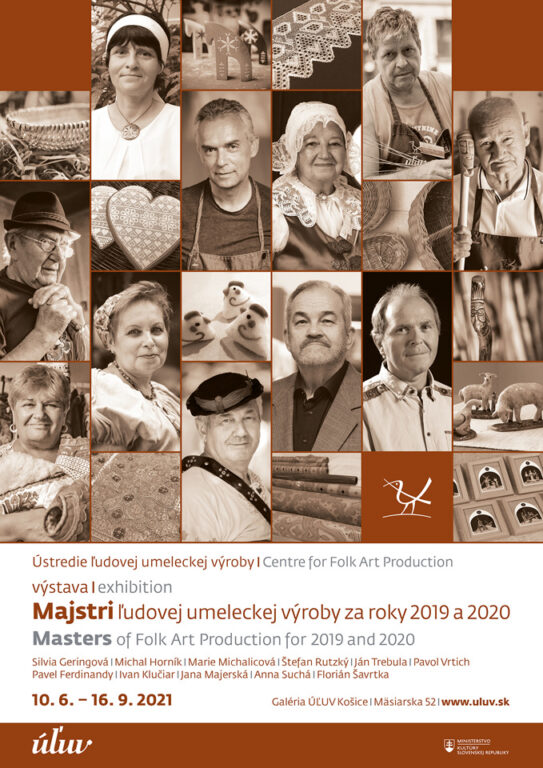 Zobraziť fotografiu Vizuál výstavy „Majstri ľudovej umeleckej výroby za roky 2019 a 2020“