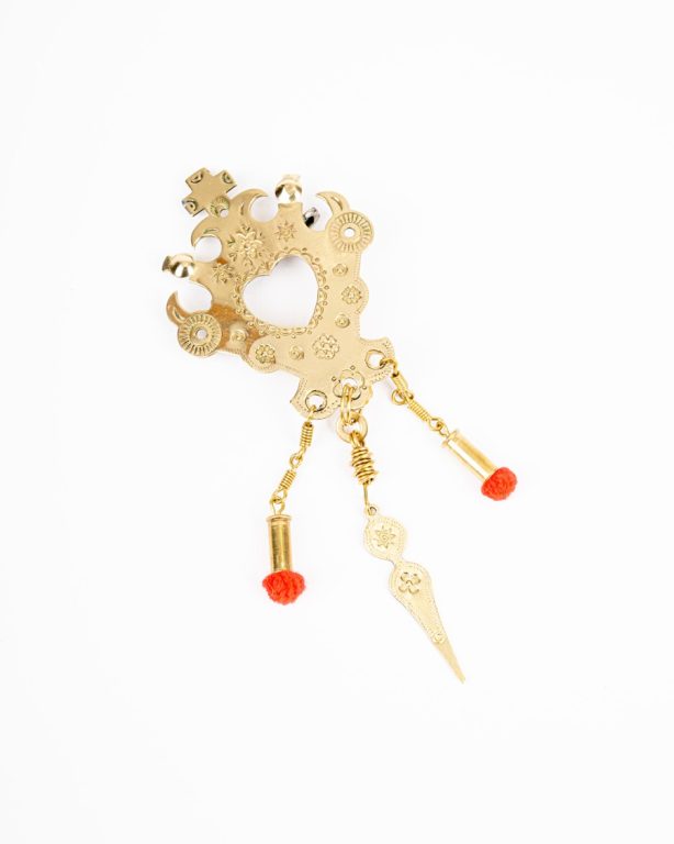 Blanciar mosadzný s retiazkou