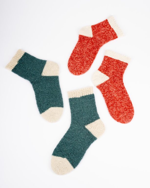 Ponožky pletené – farebné