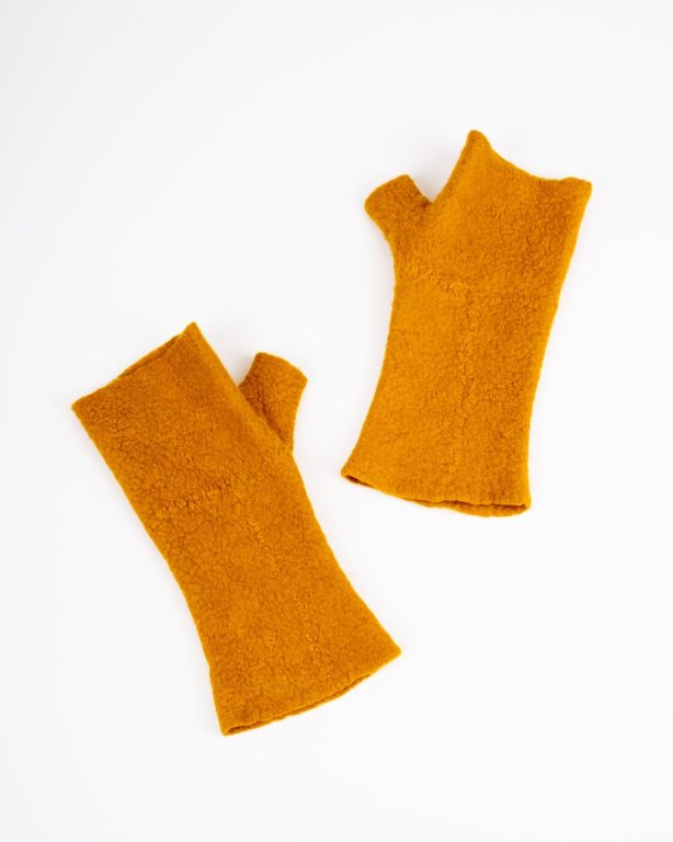 Rukavice bezprstové plstené