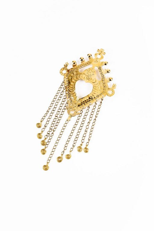 Blanciar mosadzný s retiazkou