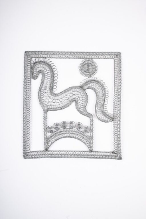 Obraz drôtený koník na lúke