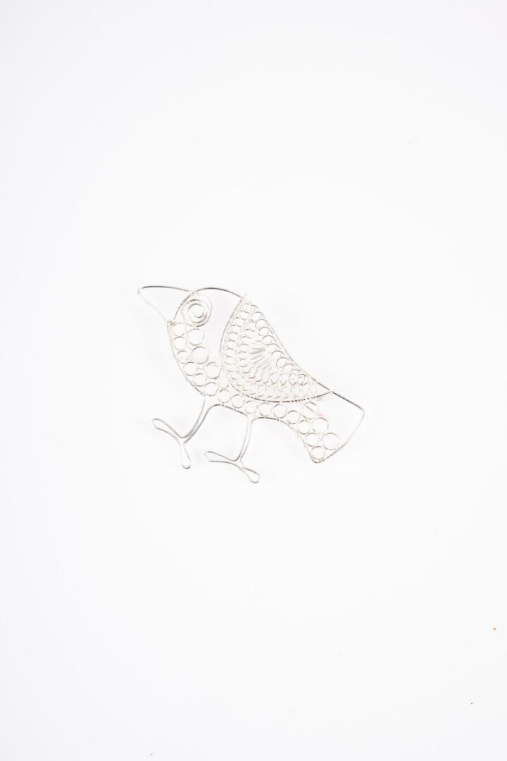 Brošňa drôtená havran II