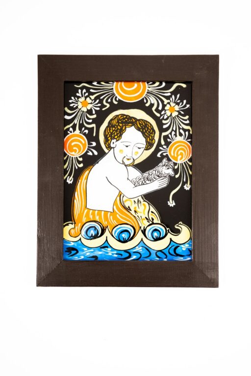 Podmaľba na sklo – Sv. Ján Krstiteľ XX.