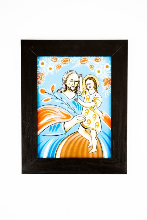 Podmaľba na sklo – Sv. Jozef Pestún  XXII.