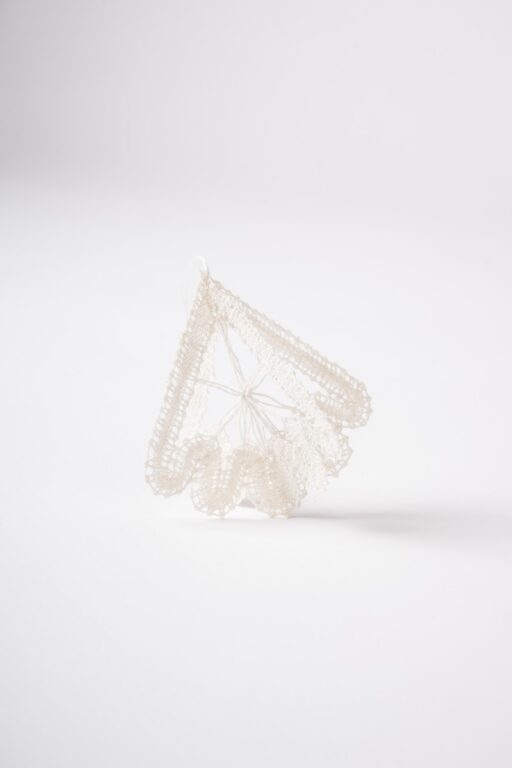 Ozdoba paličkovaná závesná – ľan 3D